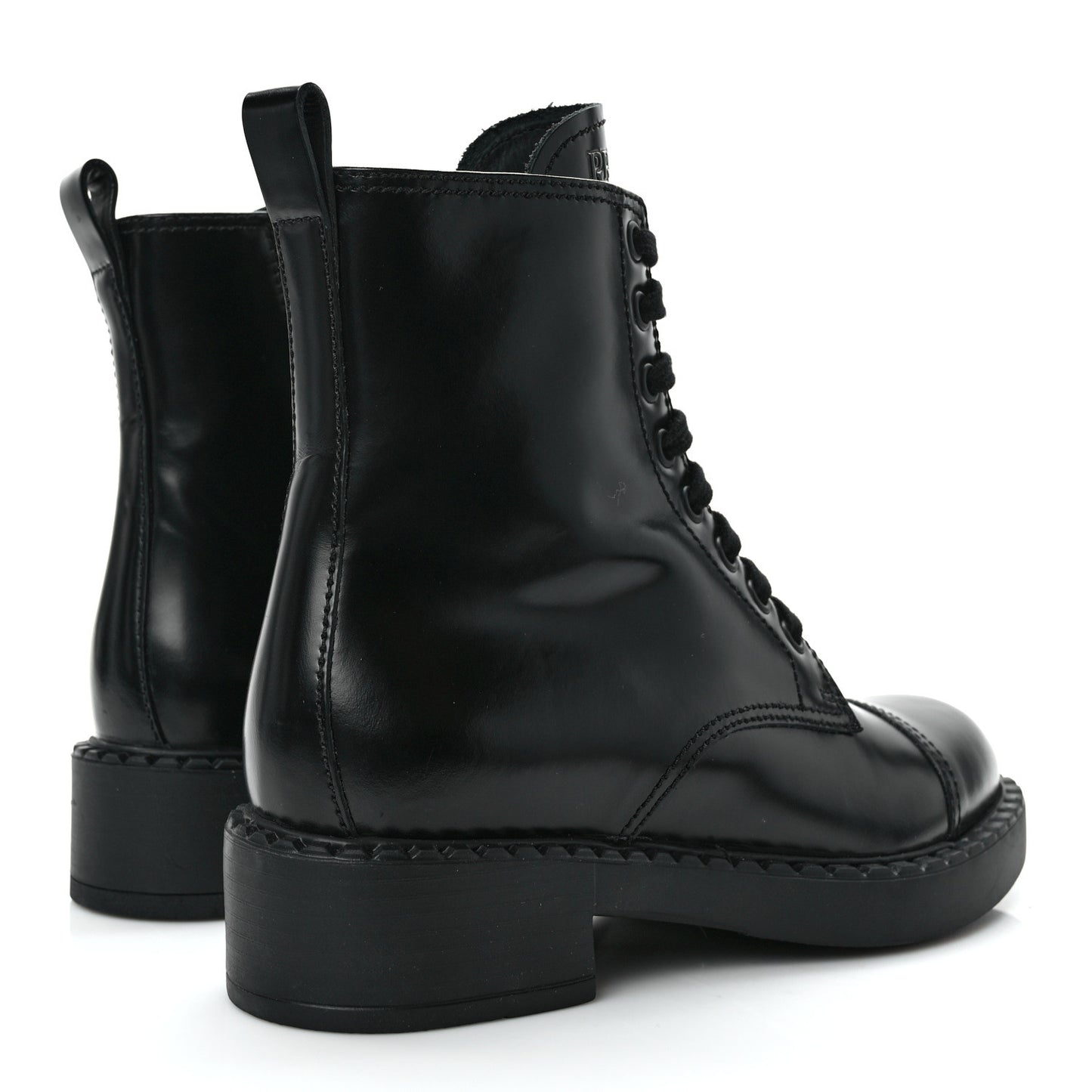 Spazzolato Chocolate 50mm Combat Boots 35.5 Black