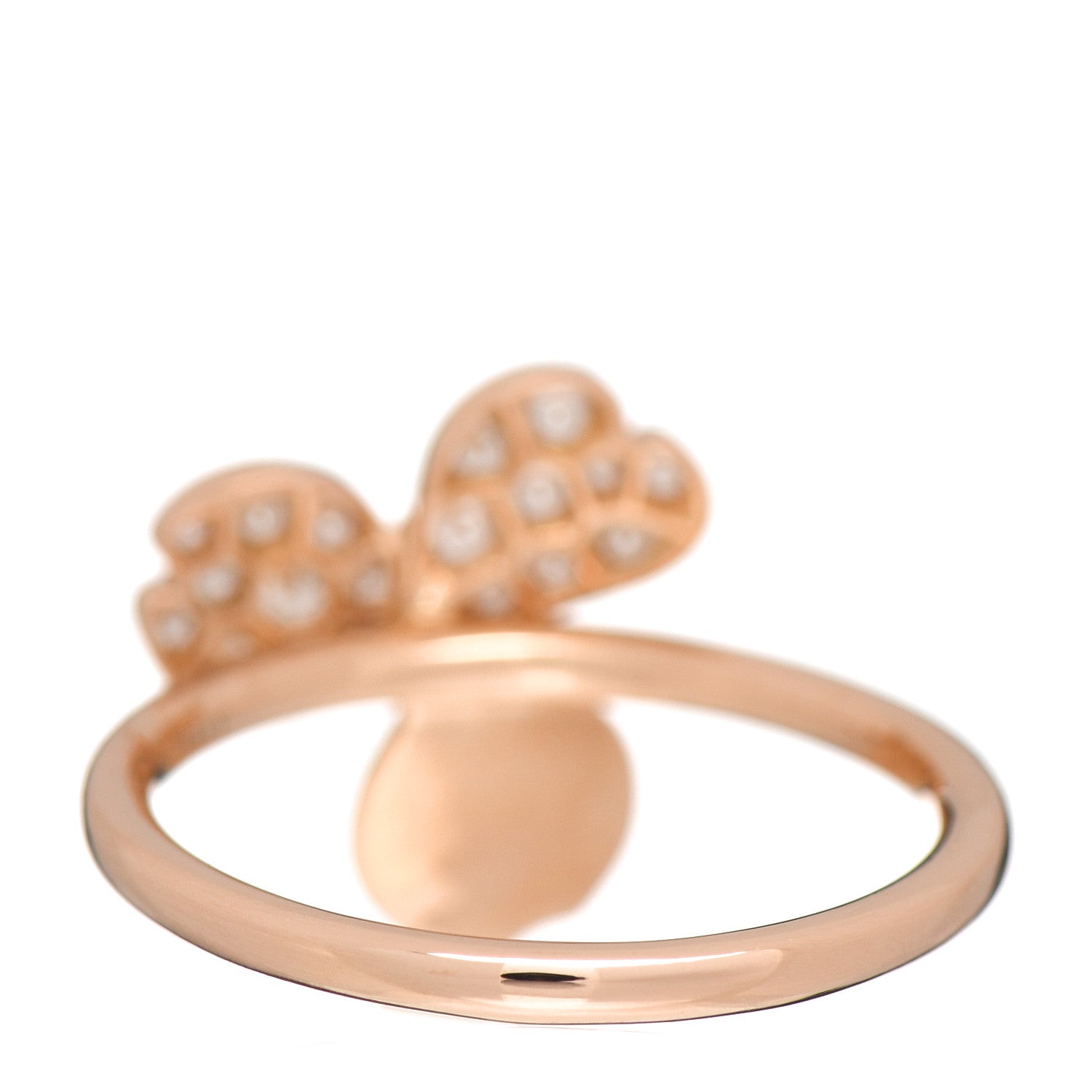 Tiffany 18K Rose Gold Diamond Paper Flowers Ring 49 5 4 of 5