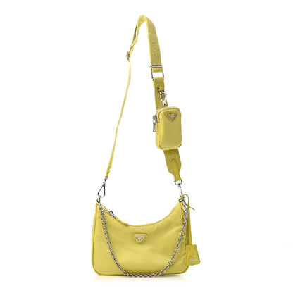 Prada Nylon Saffiano Re-Edition 2005 Shoulder Bag Ananas 1 of 4
