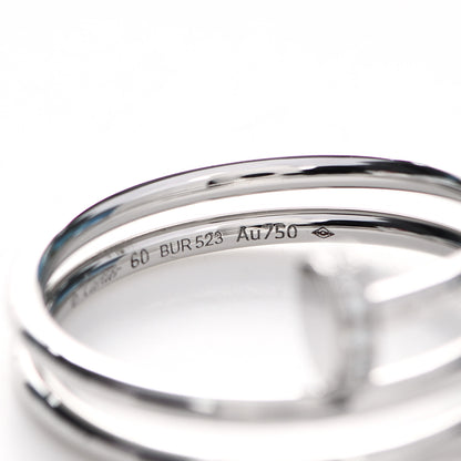 Cartier 18K White Gold Diamond Double Wrap Juste Un Clou Ring 60 9 6 of 8