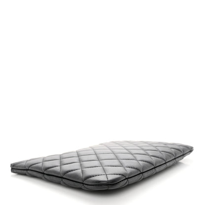 Chanel Lambskin Quilted Medium Cosmetic Case Black 4 of 7