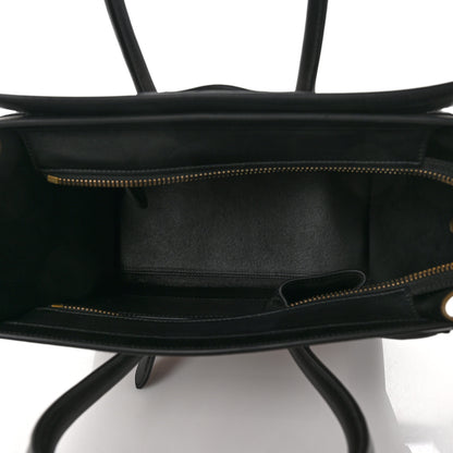 Celine Goatskin Smooth Calfskin Micro Tri-Color Luggage Olive 4 of 8