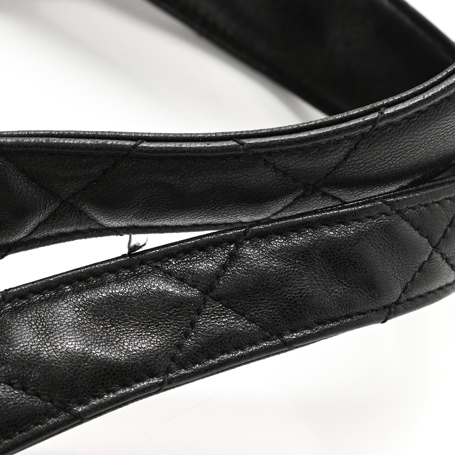 Lambskin Quilted Maxi Icare Shopping Tote Black