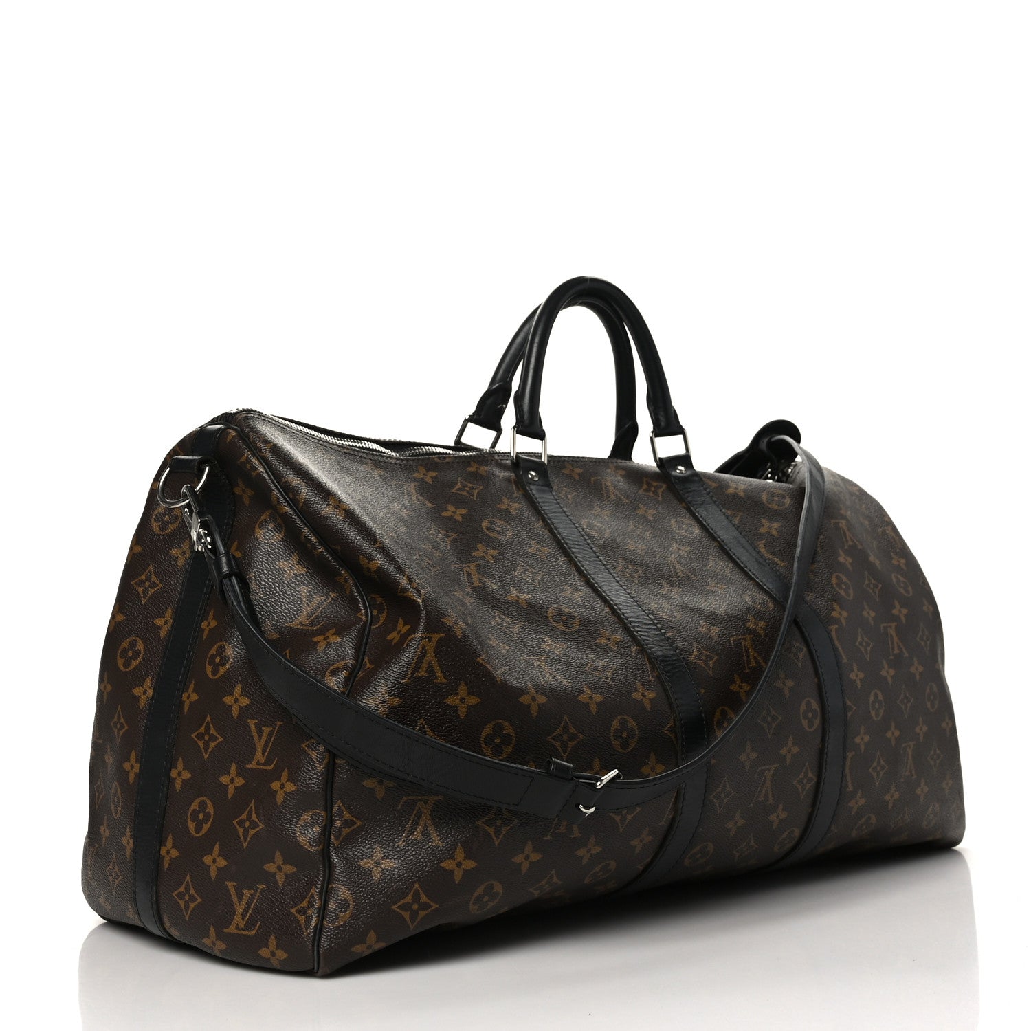 Louis Vuitton Monogram Macassar Keepall Bandouliere 55 3 of 13