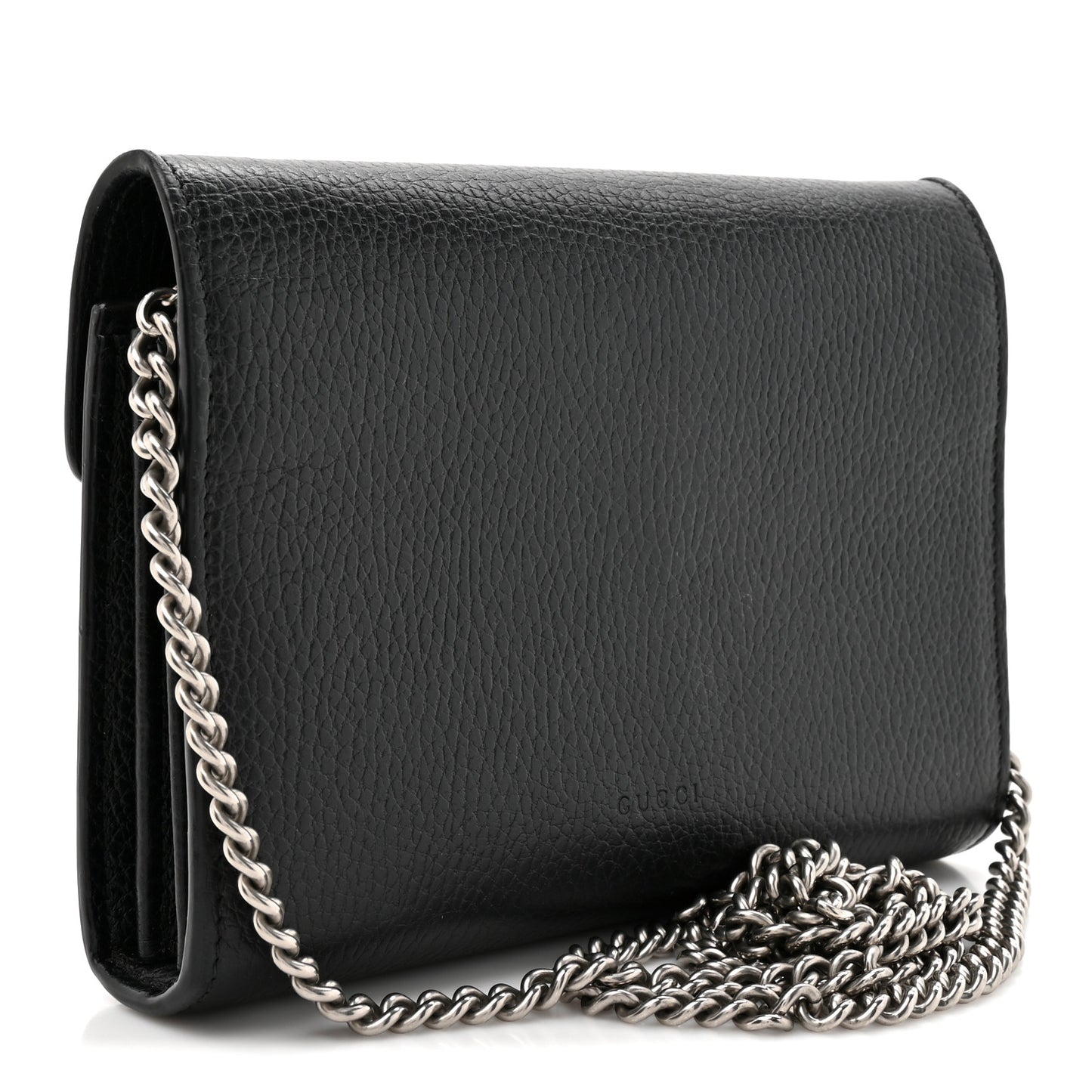 Calfskin Mini Dionysus Chain Wallet Black
