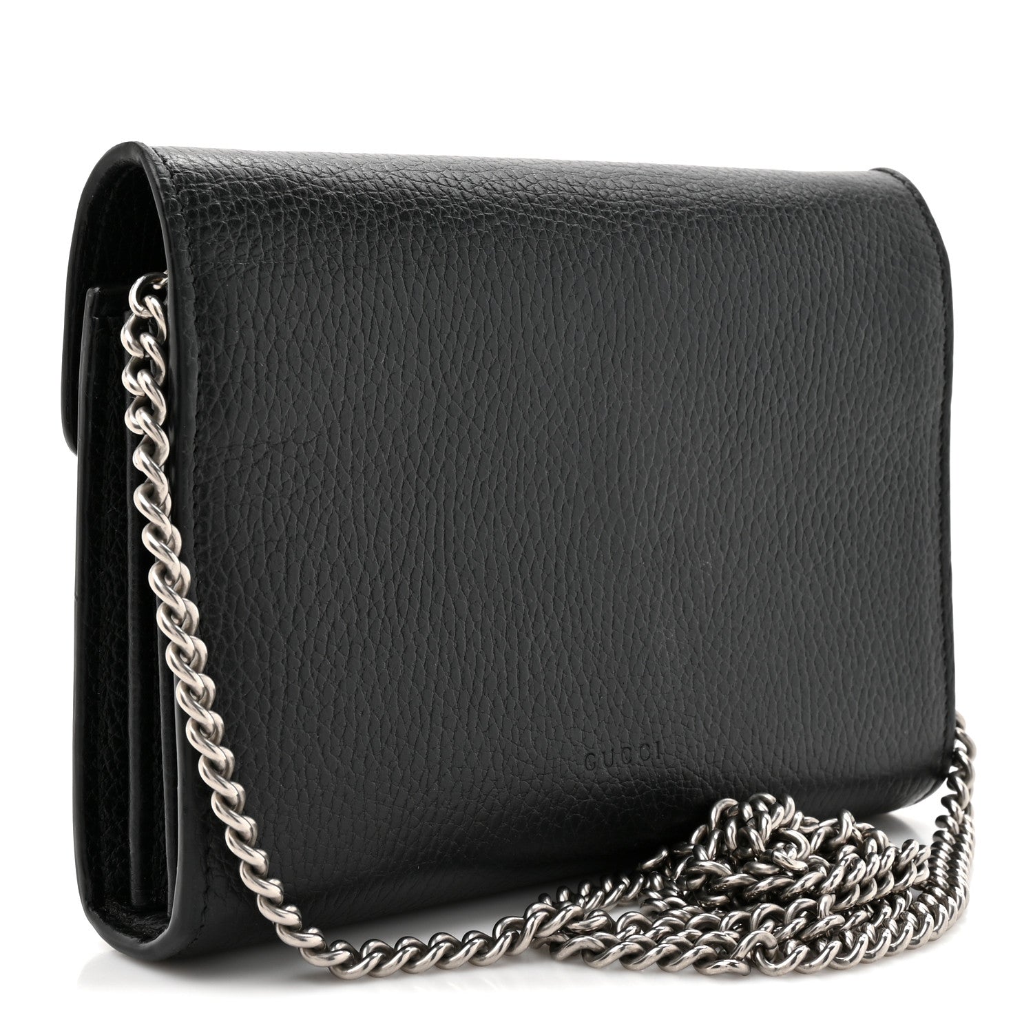 Gucci Calfskin Mini Dionysus Chain Wallet Black 3 of 16