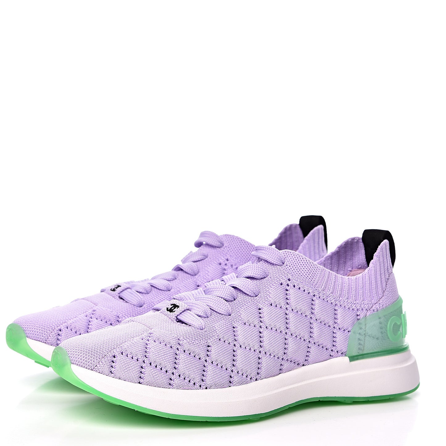 Mixed Fibers Quilted Womens CC Sneakers 39 Purple
