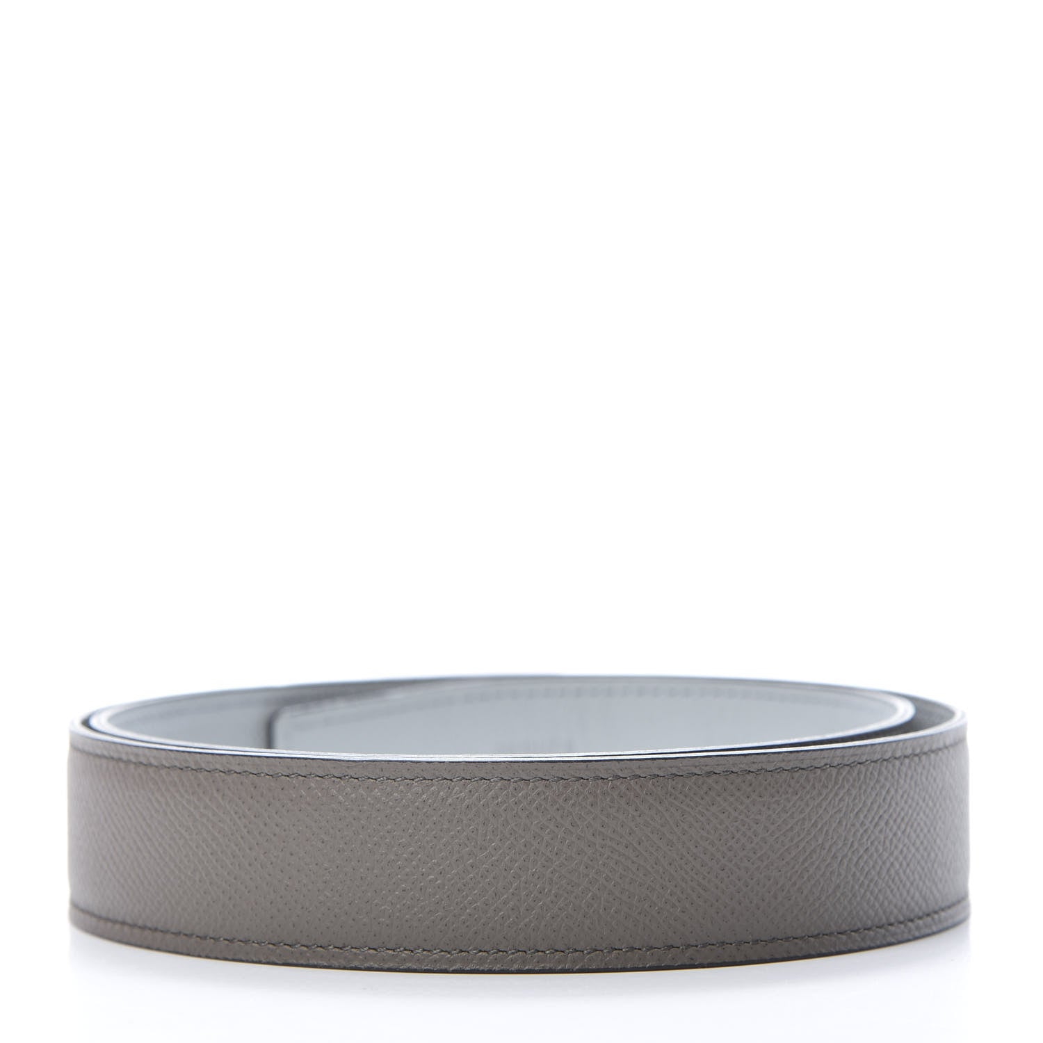 Hermes Epsom 32mm Belt Strap 80 Etain Bleu Glacier 2 of 7