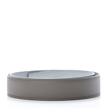 Hermes Epsom 32mm Belt Strap 80 Etain Bleu Glacier 2 of 7