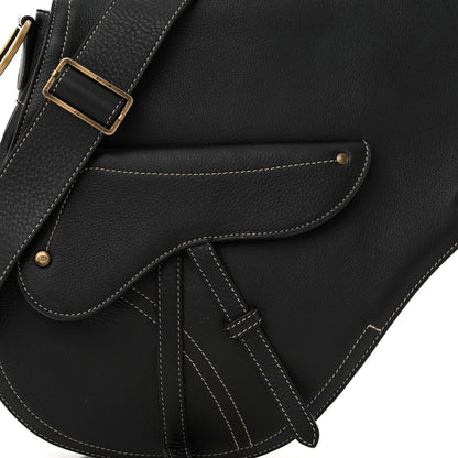 Christian Dior Calfskin Baudrier Saddle Bag Black 8 of 11