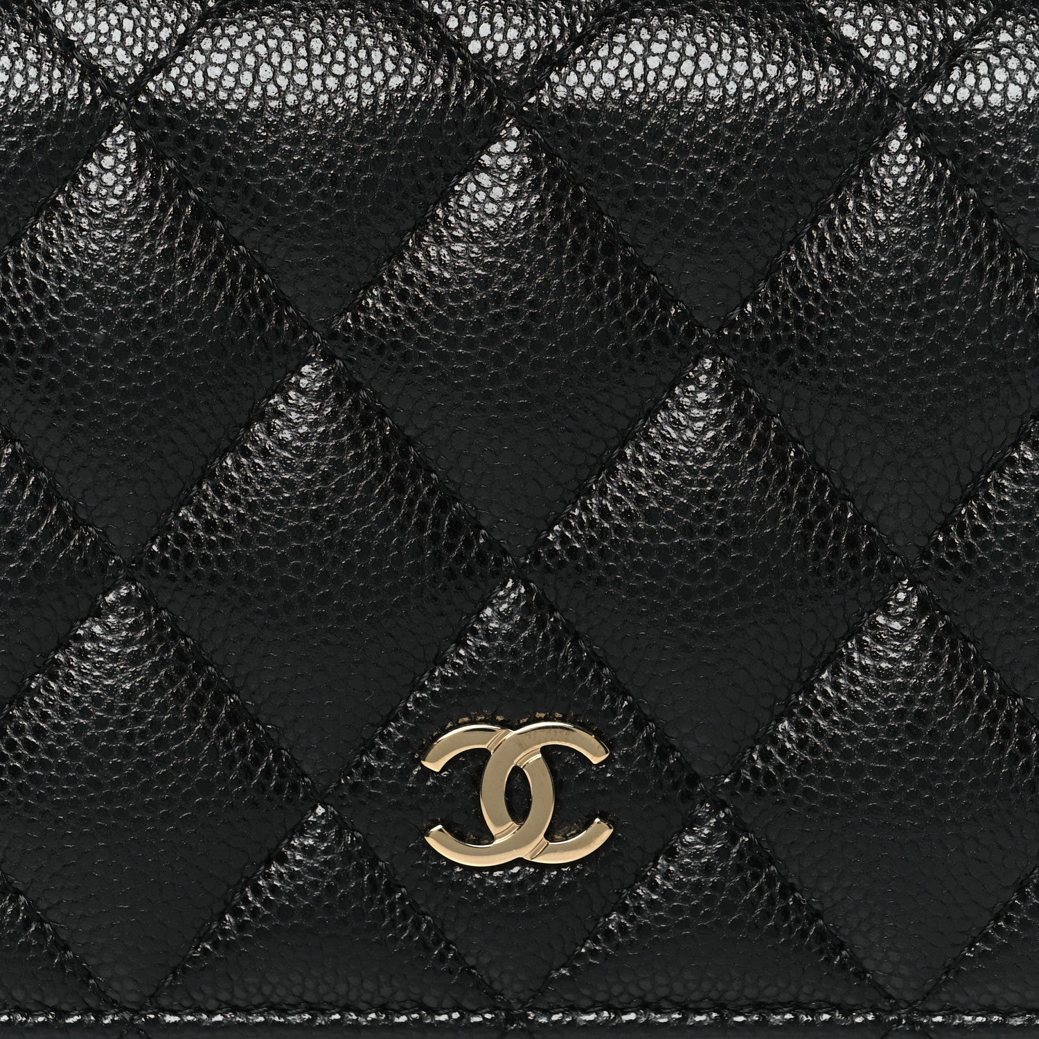 Chanel Caviar Quilted Compact Bifold Wallet Black 9 of 10