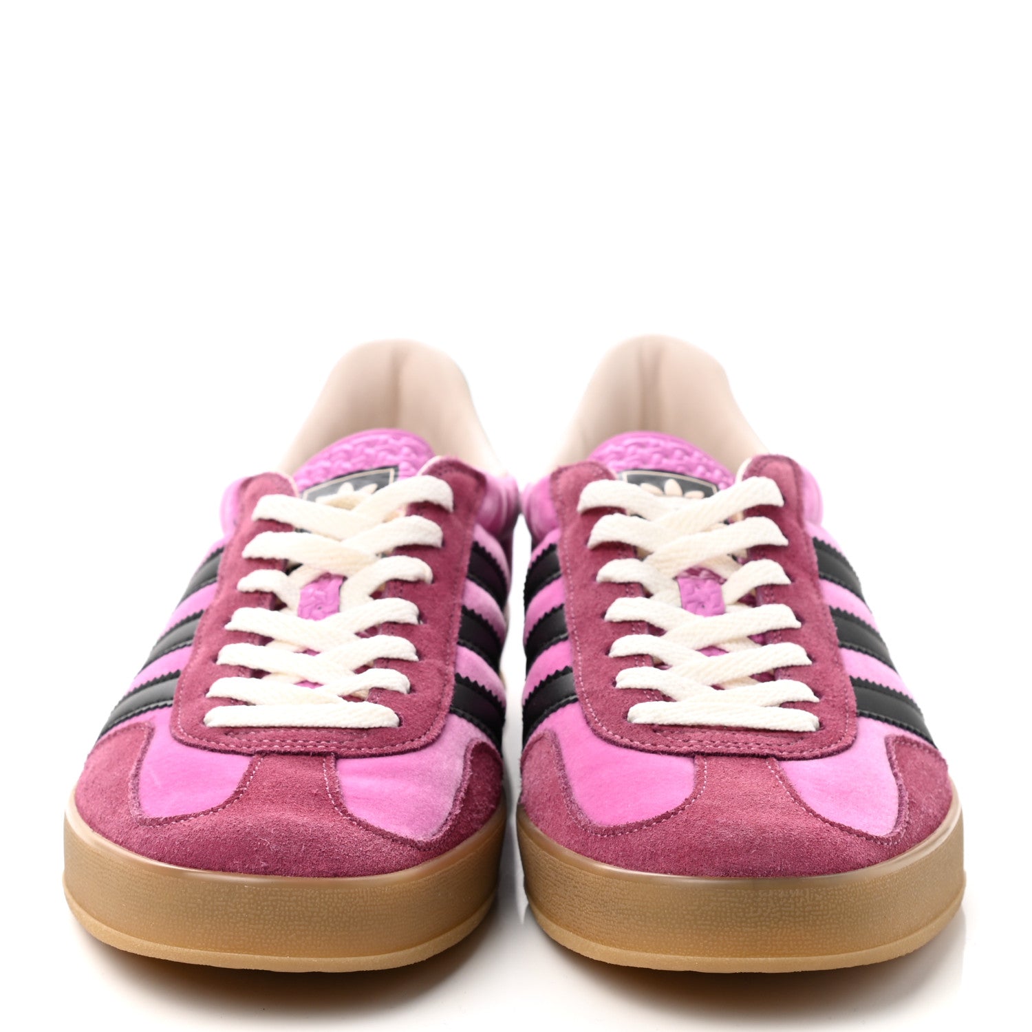 Gucci X ADIDAS Softy Velvet Suede Madeira Demetra Mens Gazelle Sneakers 10 Peonia Rose Blossom Black New Shamarock 2 of 8