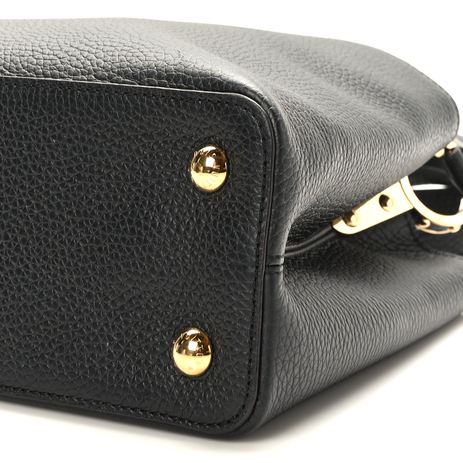 Louis Vuitton Taurillon Capucines PM Black 9 of 10