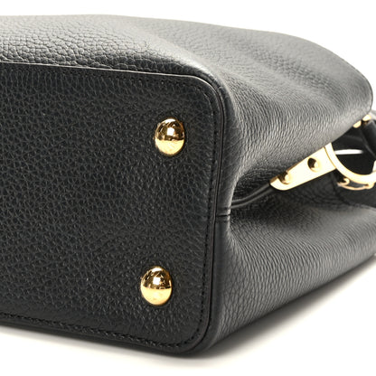 Louis Vuitton Taurillon Capucines PM Black 9 of 10