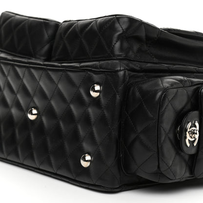 Chanel Calfskin Quilted Large Cambon Multipocket Reporter Black 10 of 12