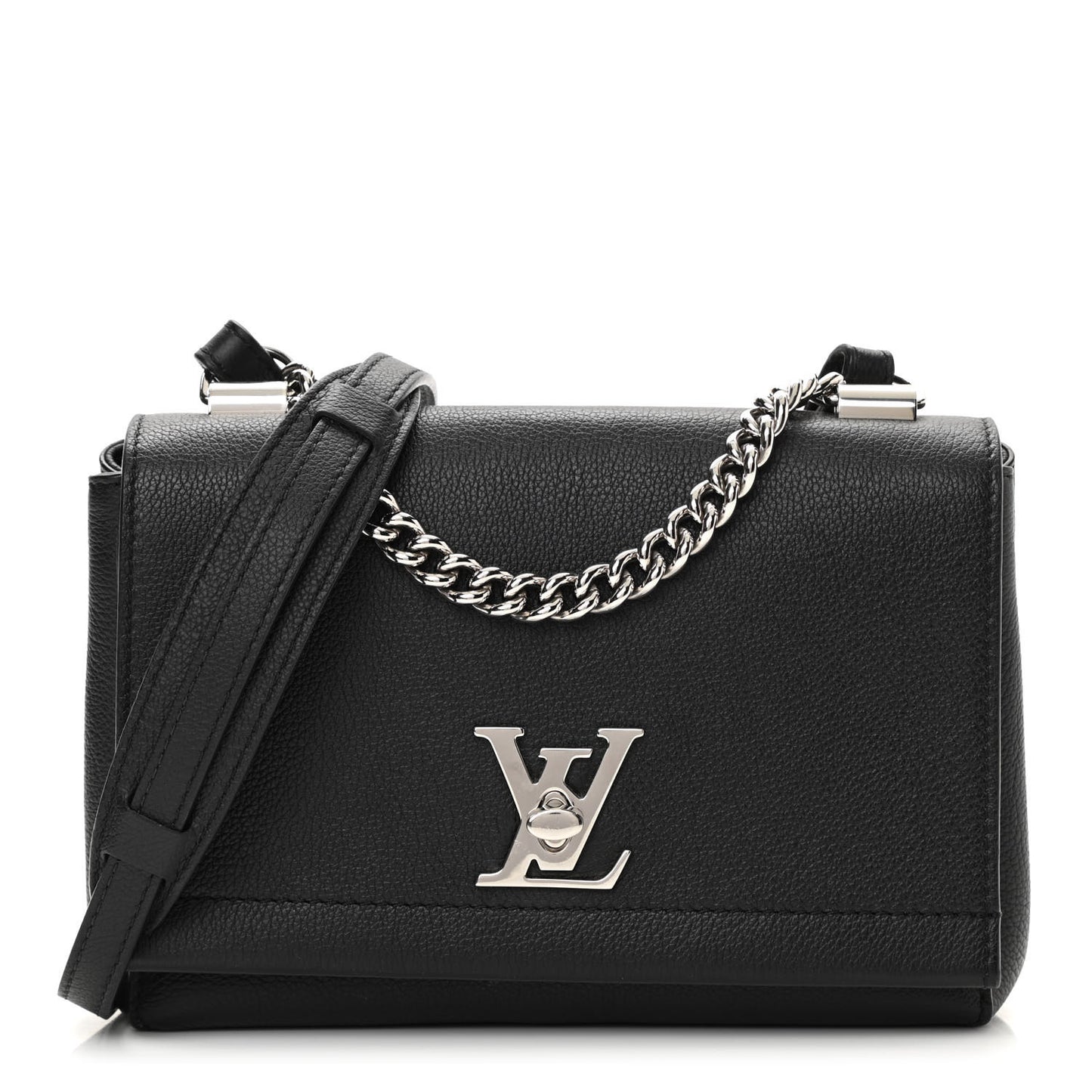 Calfskin Lockme II Chain Bag BB Black