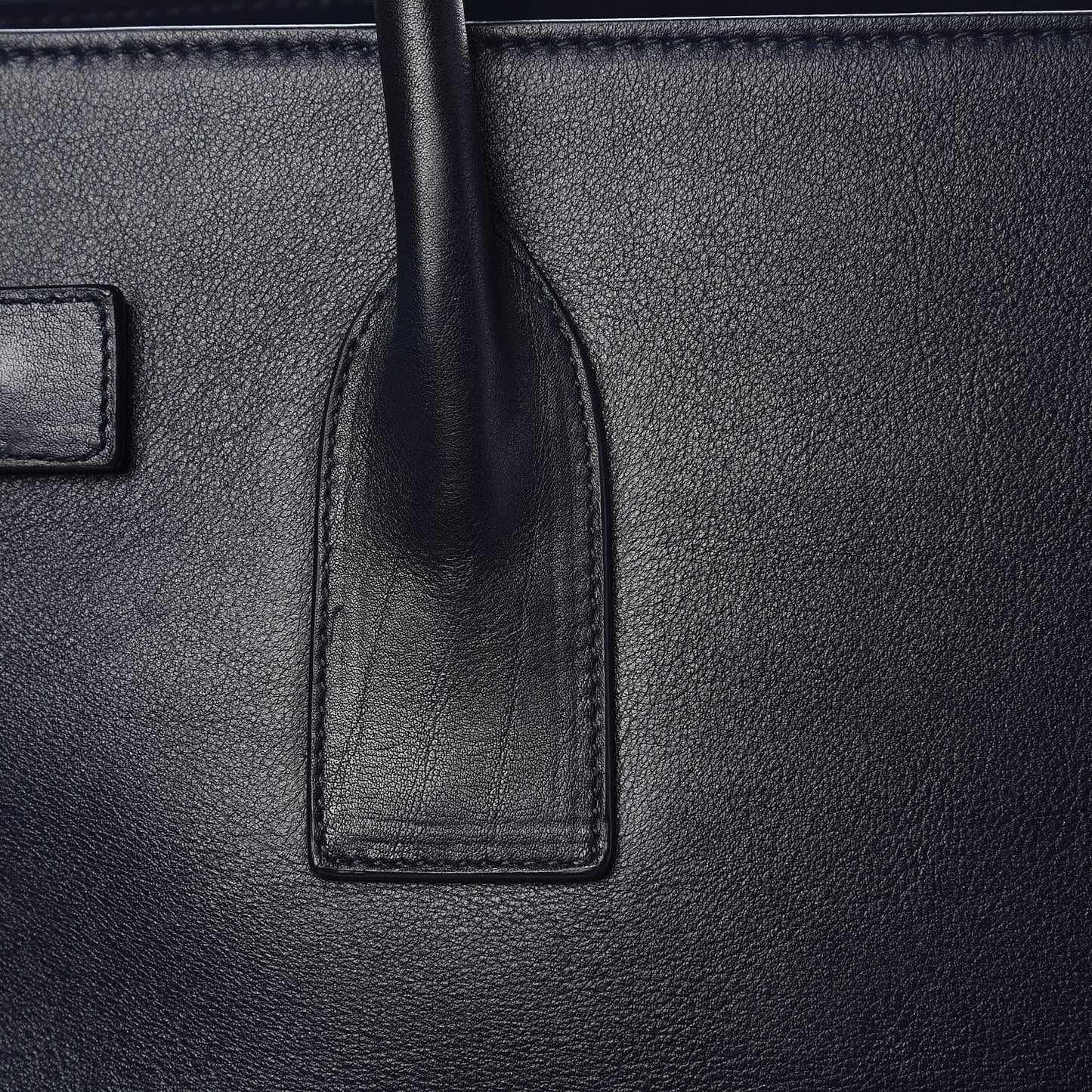 Calfskin Large Sac De Jour Carryall Navy Blue