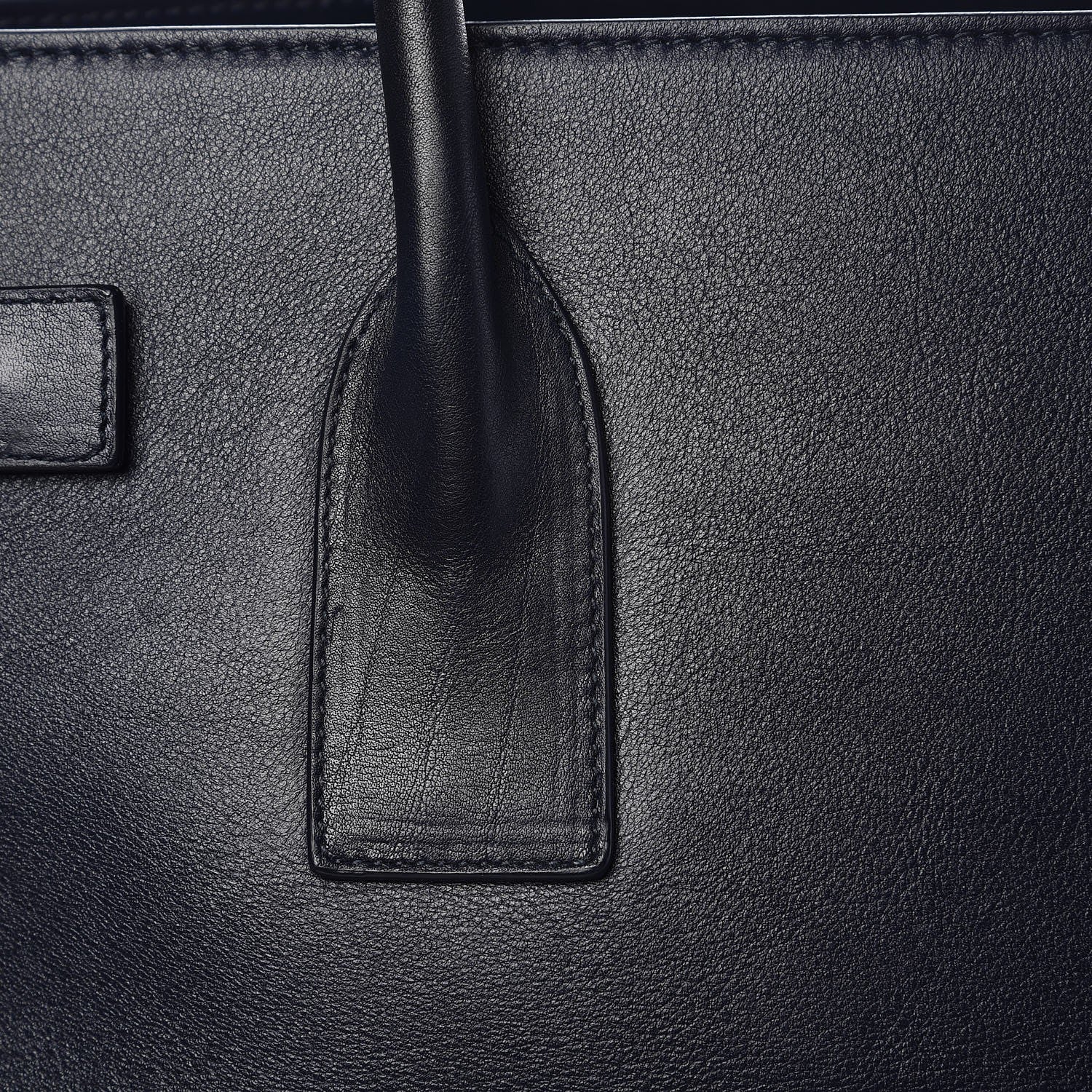 Saint Laurent Calfskin Large Sac De Jour Carryall Navy Blue 9 of 14