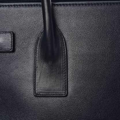 Saint Laurent Calfskin Large Sac De Jour Carryall Navy Blue 9 of 14