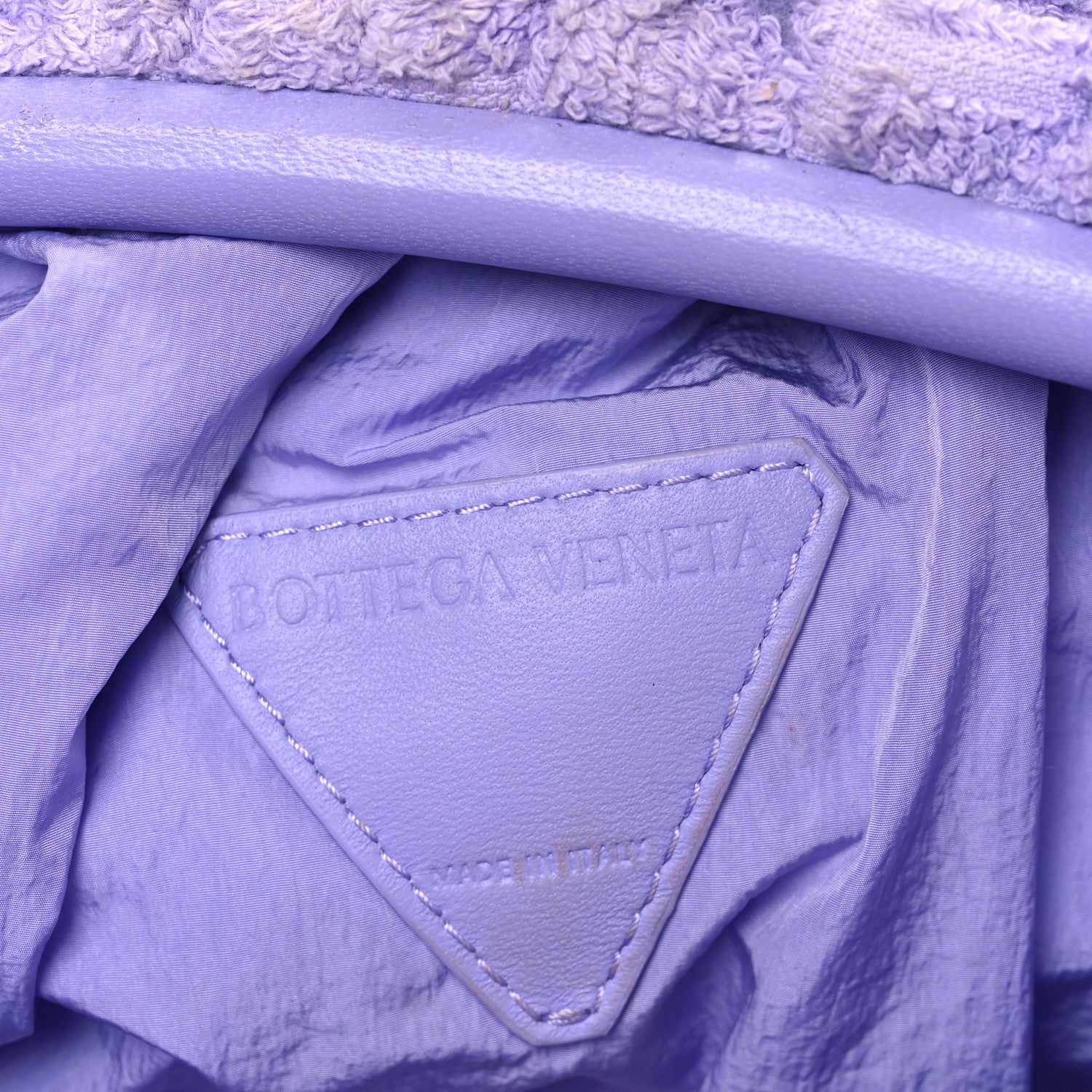 Bottega Veneta Sponge Fabric The Pouch Clutch Wisteria 6 of 13