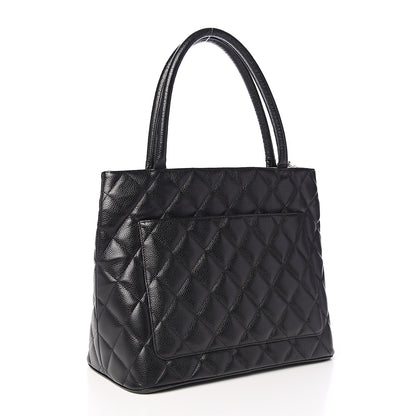 Chanel Caviar Quilted Medallion Tote Black 2 of 8