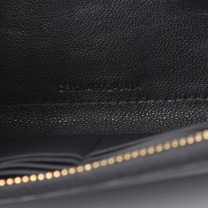 Saint Laurent Calfskin Classic Y Ligne Zip Wallet Black 7 of 7