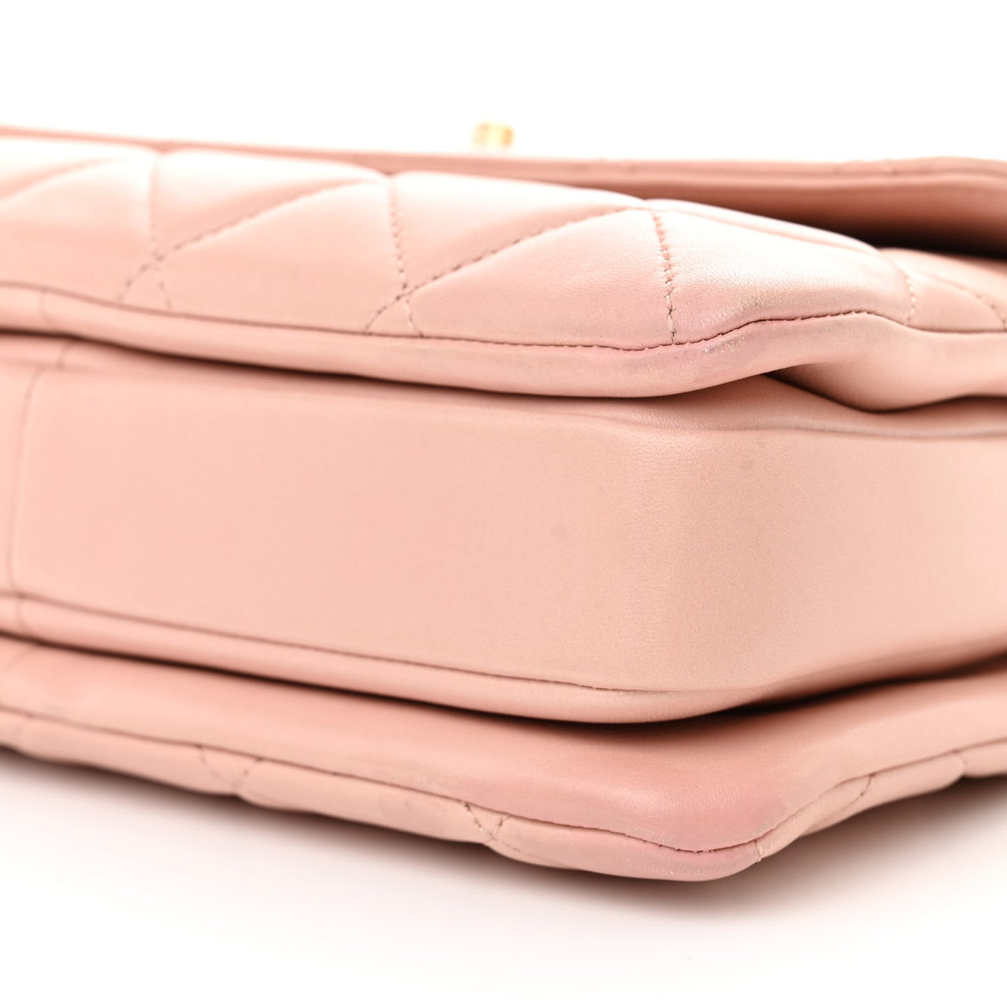 Lambskin Quilted Small Trendy CC Flap Dual Handle Bag Light Pink