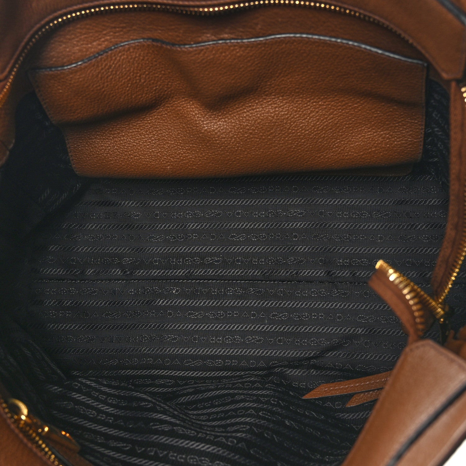 Prada Vitello Daino Tote Palissandro 5 of 10