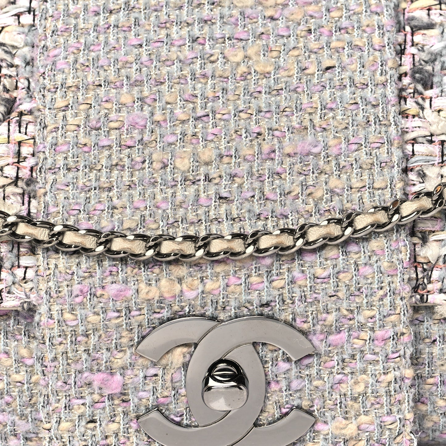 Tweed Medium Fantasy Flap Grey