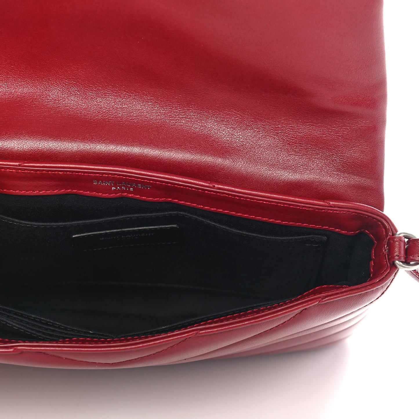 Calfskin Y Quilted Monogram Loulou Flap Bag Palissandre