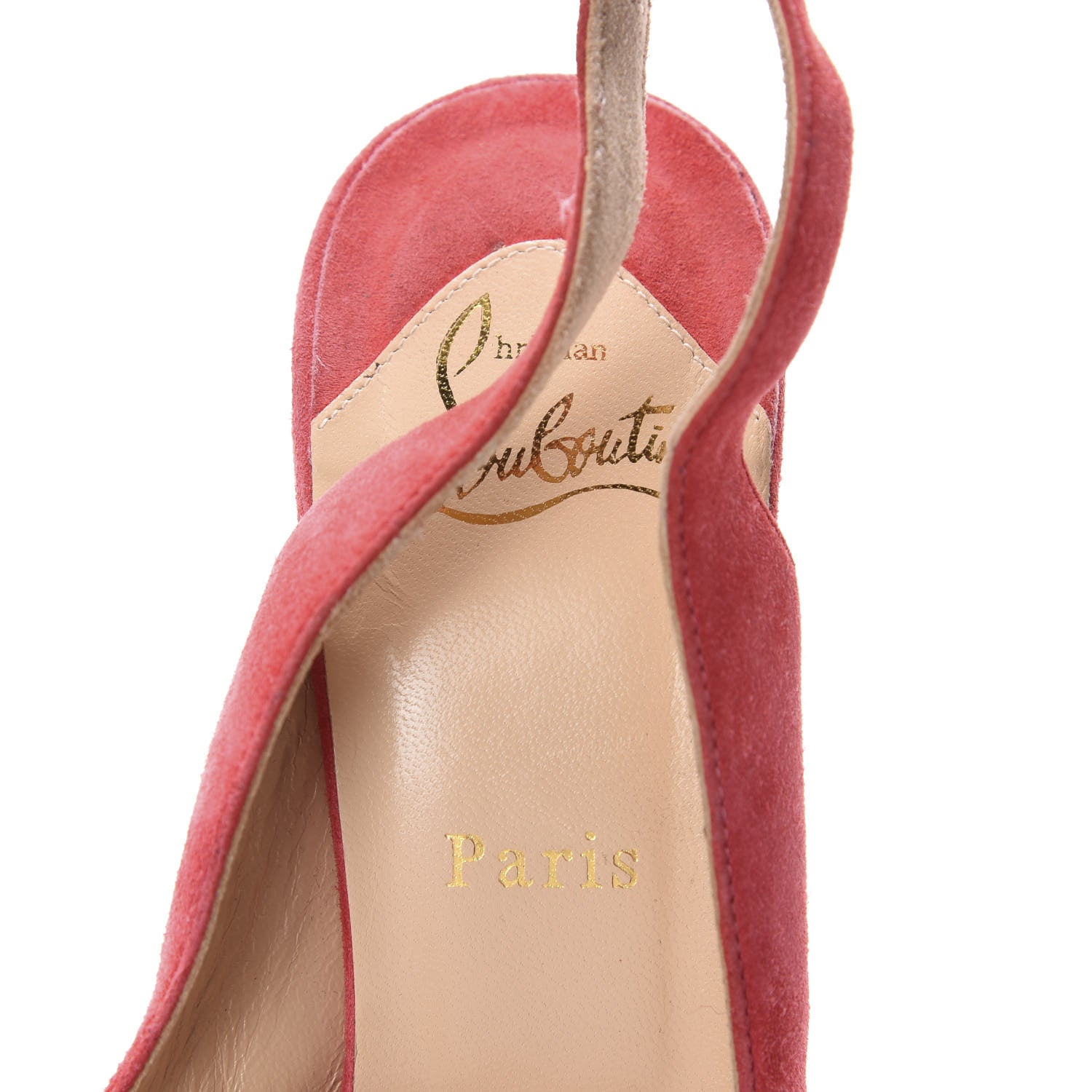 Christian Louboutin Veau Velours Miss Benin 160 Pumps 39 Rose Paris 5 of 7