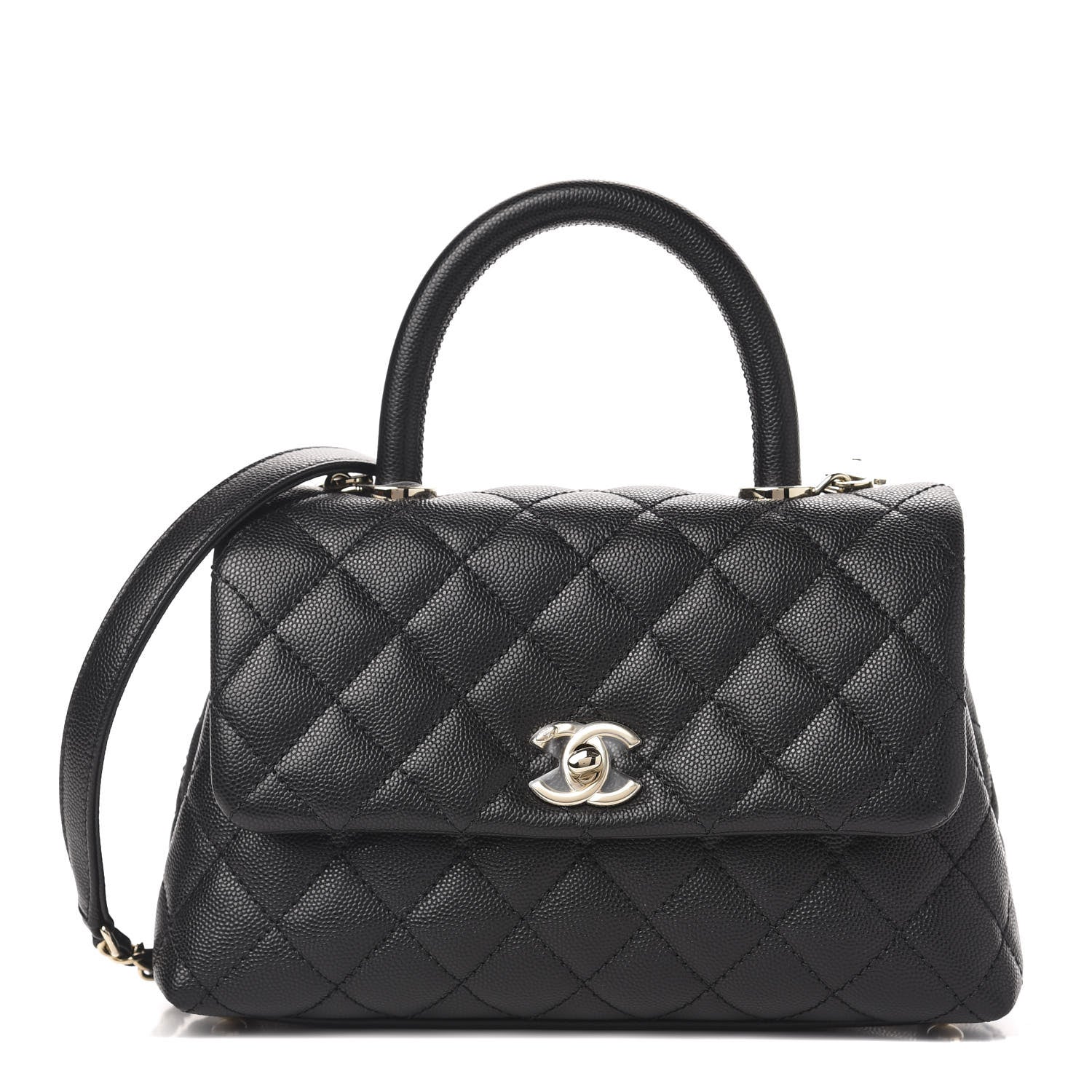 Chanel Caviar Quilted Mini Coco Handle Flap Black 1 of 11