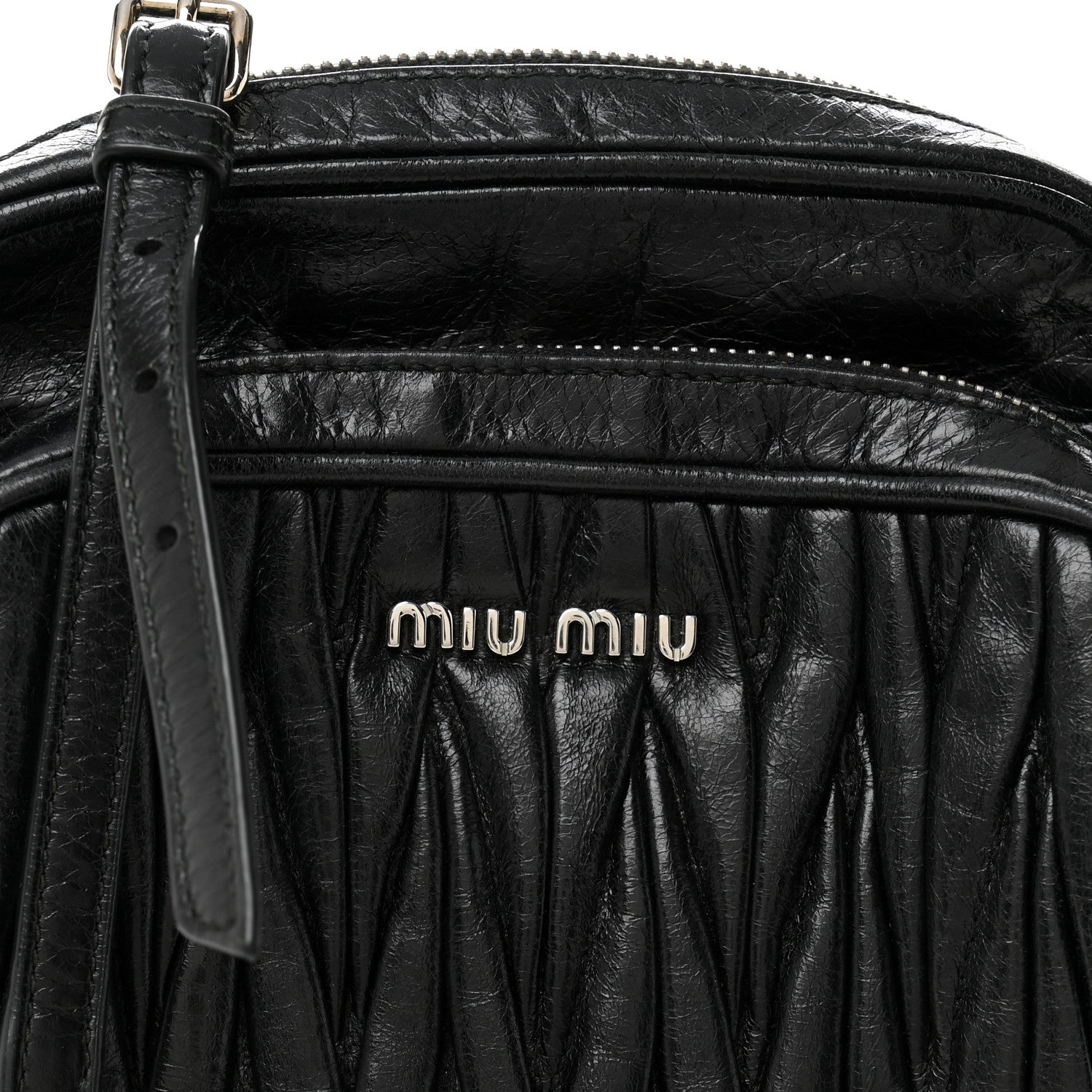 Miu Miu Nappa Matelasse Crossbody Black 1781829 – FASHIONPHILE