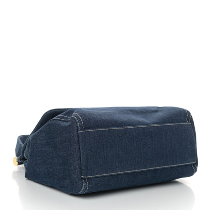 Dolce & Gabbana Denim Large Miss Sicily Satchel Blue 5 of 10