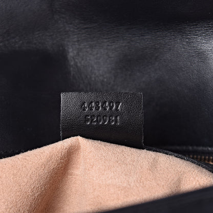 Gucci Calfskin Matelasse Small GG Marmont Shoulder Bag Black 7 of 16