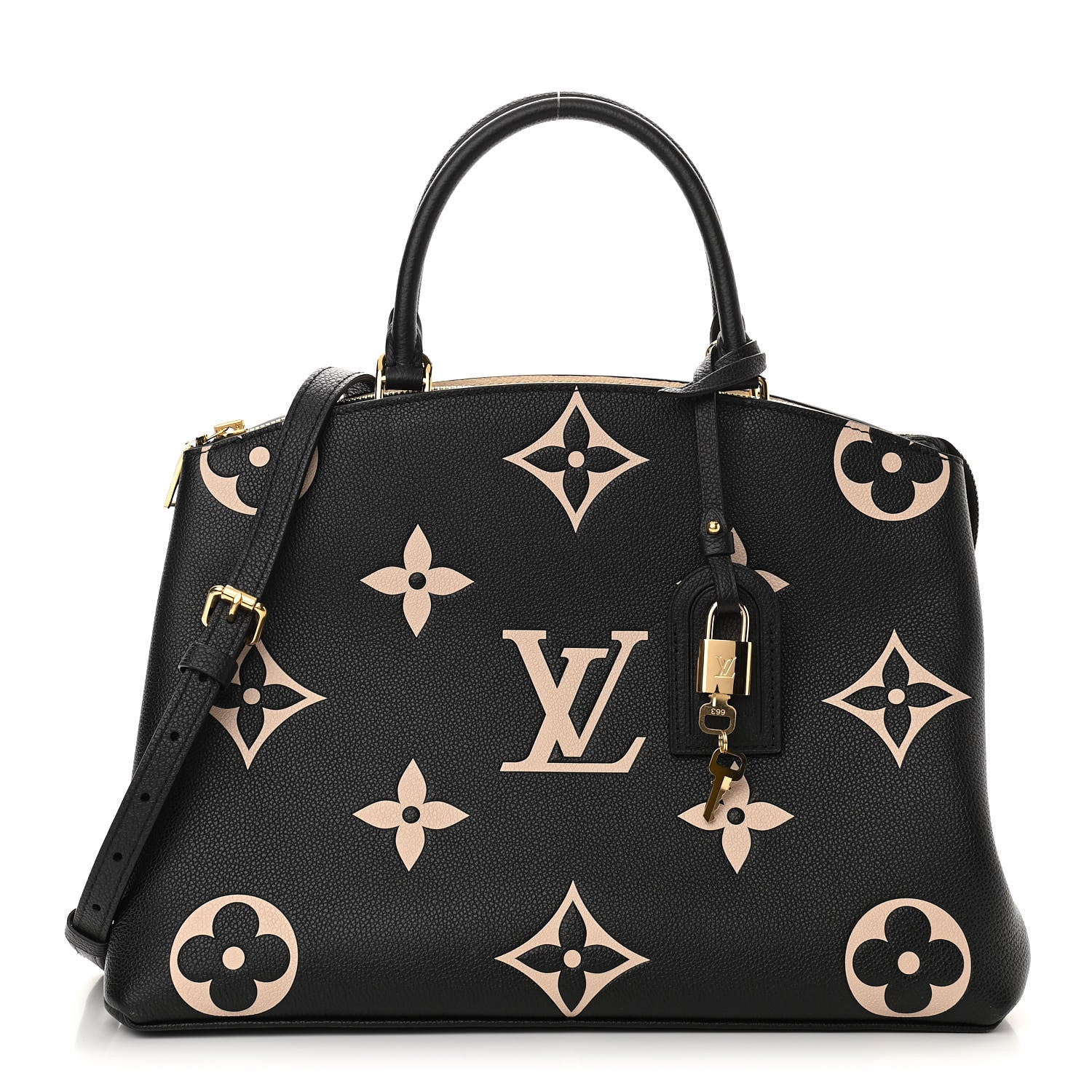 Louis Vuitton Empreinte Monogram Giant Grand Palais Black Beige 1 of 8