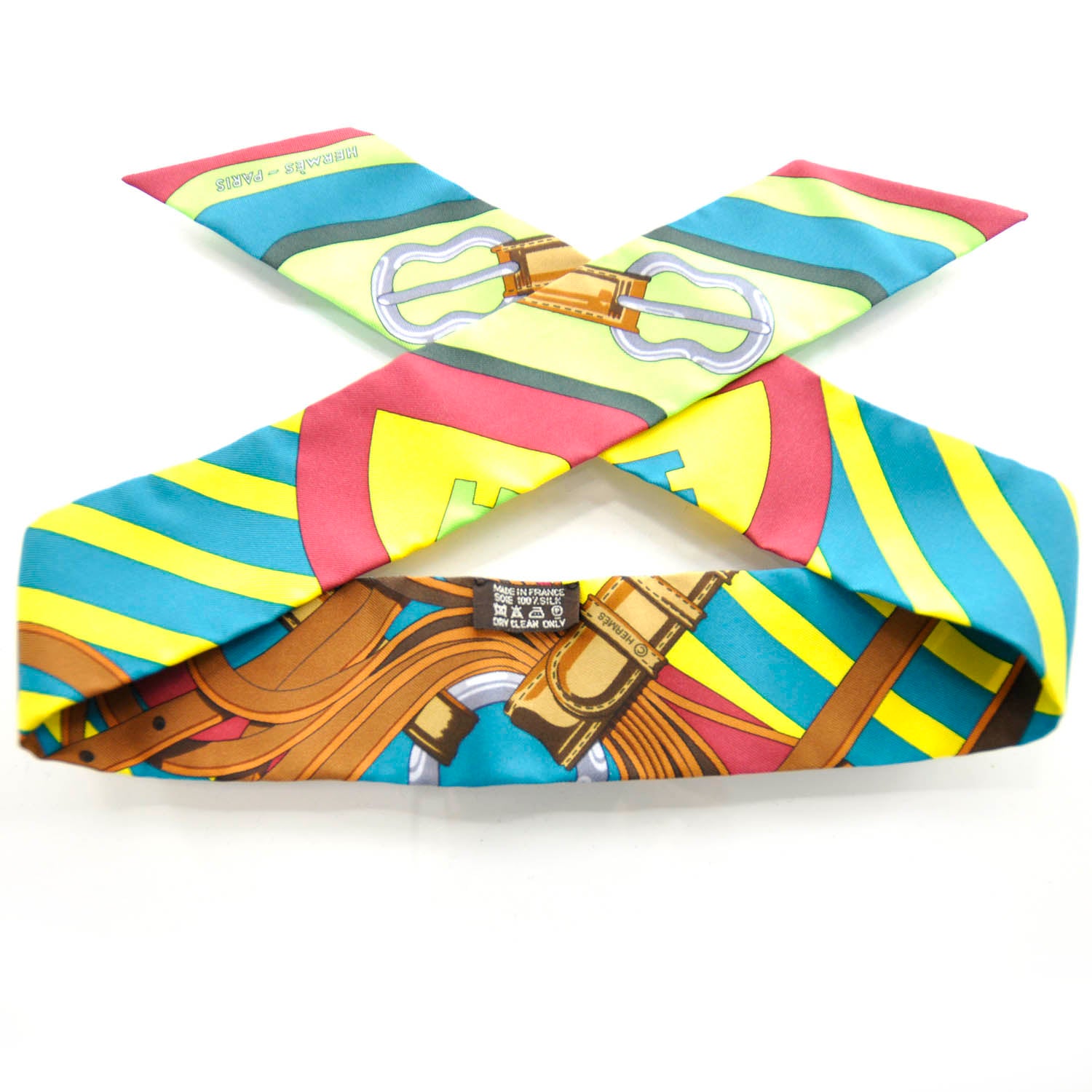 Hermes Silk Coaching Twilly 4 of 4