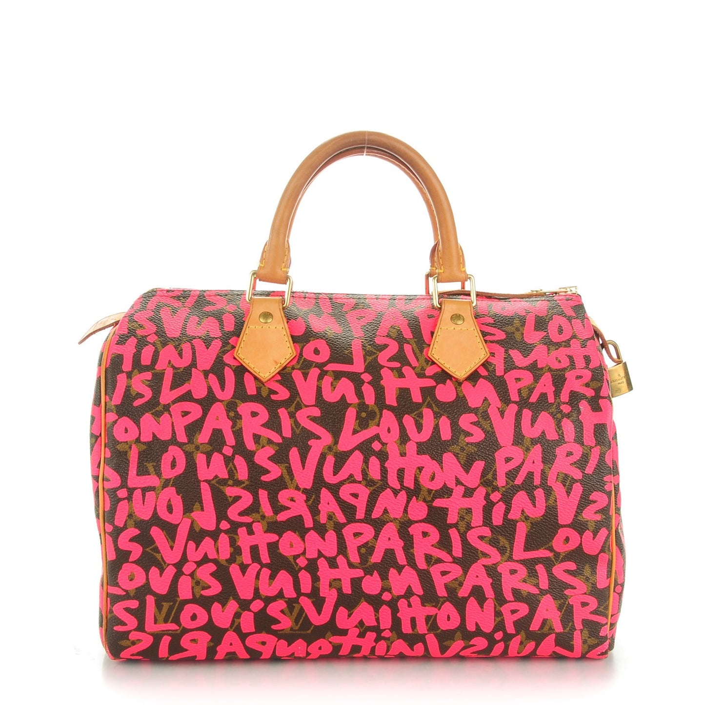 Monogram Graffiti Speedy 30 Fuchsia