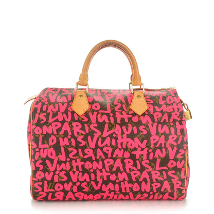 Louis Vuitton Monogram Graffiti Speedy 30 Fuchsia 1 of 8