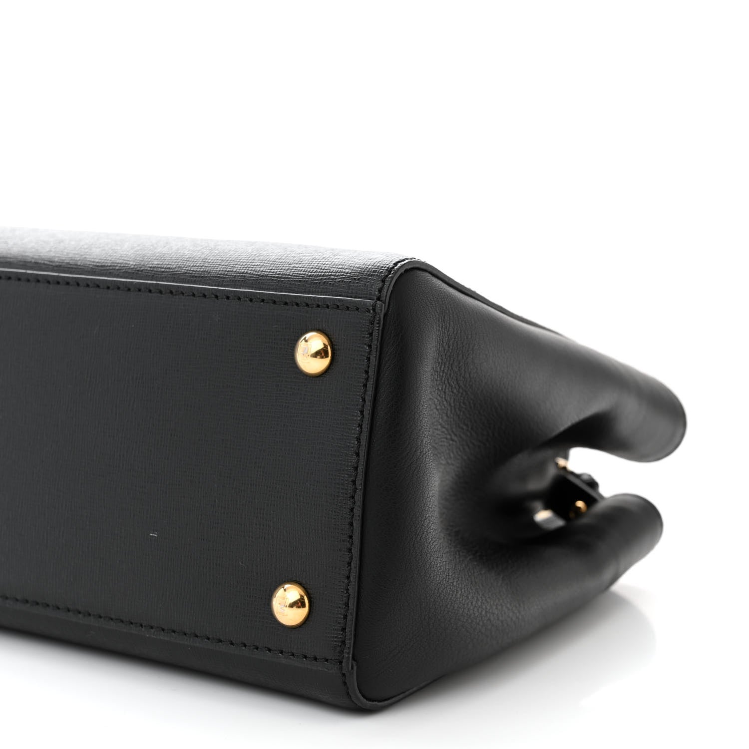 Fendi Vitello Elite Petite 2Jours Tote Black 9 of 11