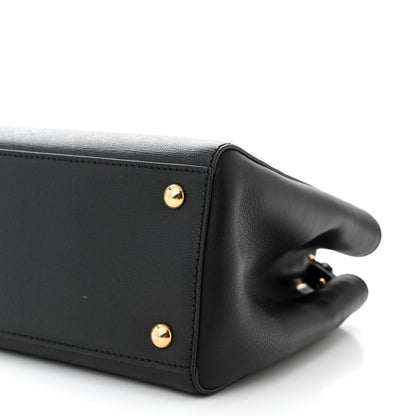 Fendi Vitello Elite Petite 2Jours Tote Black 9 of 11