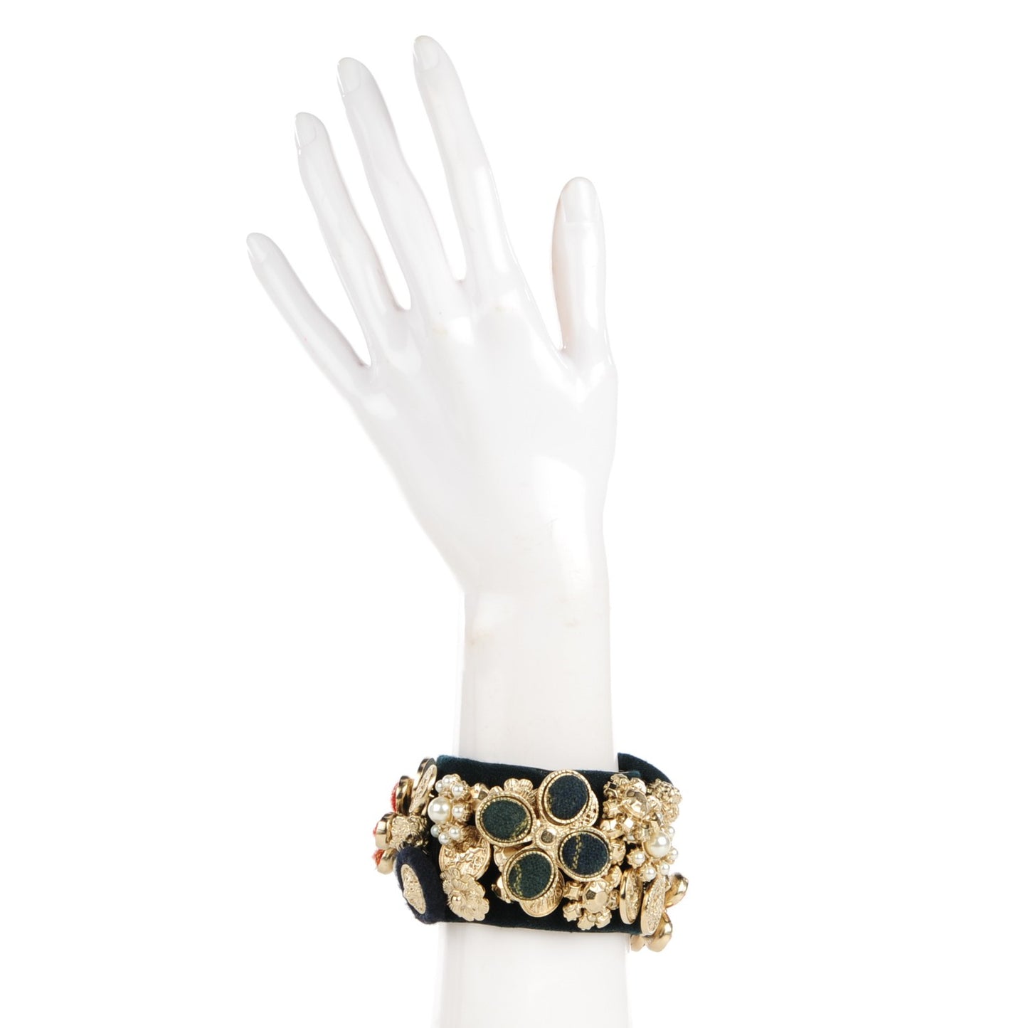 Tartan Tweed Paris Edinburgh Bracelet Gold