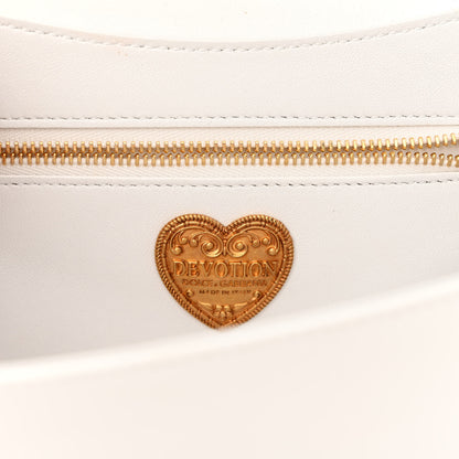 Dolce & Gabbana Calfskin Medium Devotion Crossbody Bag White 6 of 10