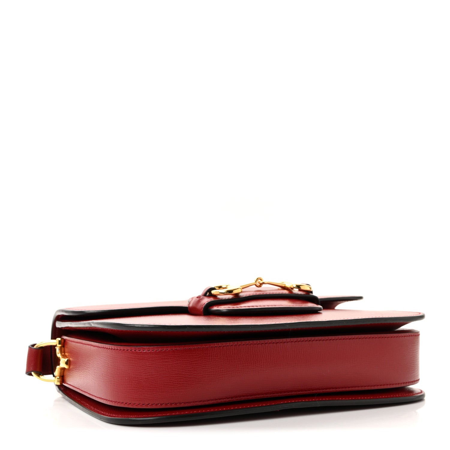 Gucci Azalea Calfskin Horsebit 1955 Shoulder Bag New Cherry Red 4 of 9