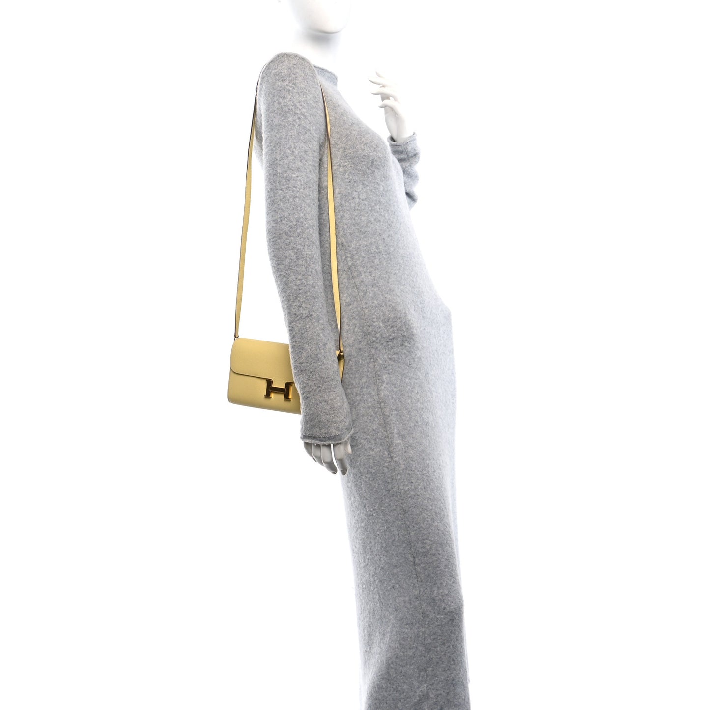 Epsom Constance Long Wallet To Go Wallet Jaune Poussin