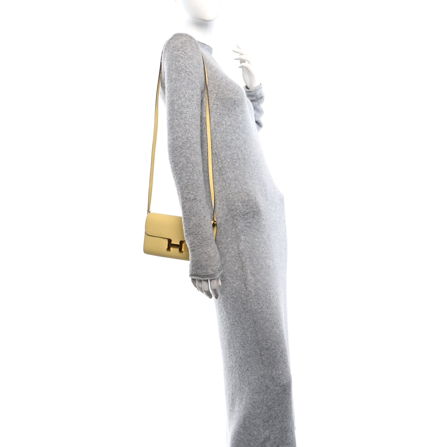 Hermes Epsom Constance Long Wallet To Go Wallet Jaune Poussin 3 of 18
