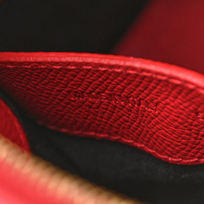 Balenciaga Signature Grained Calfskin Logo XXS Ville Top Handle Bag Rouge Lantern Black 8 of 12