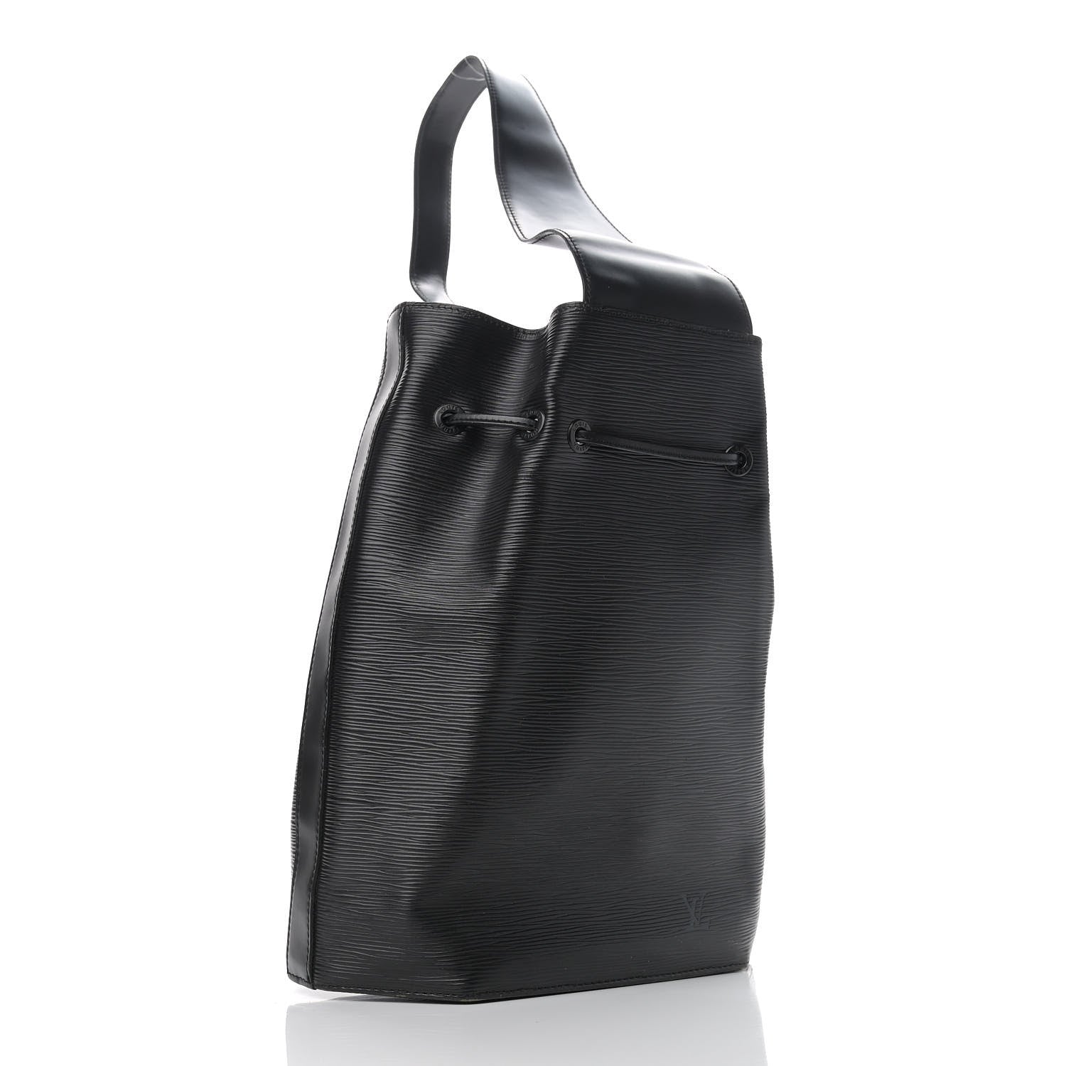 Louis Vuitton Epi Sac a Dos Drawstring Bag Black 2 of 9