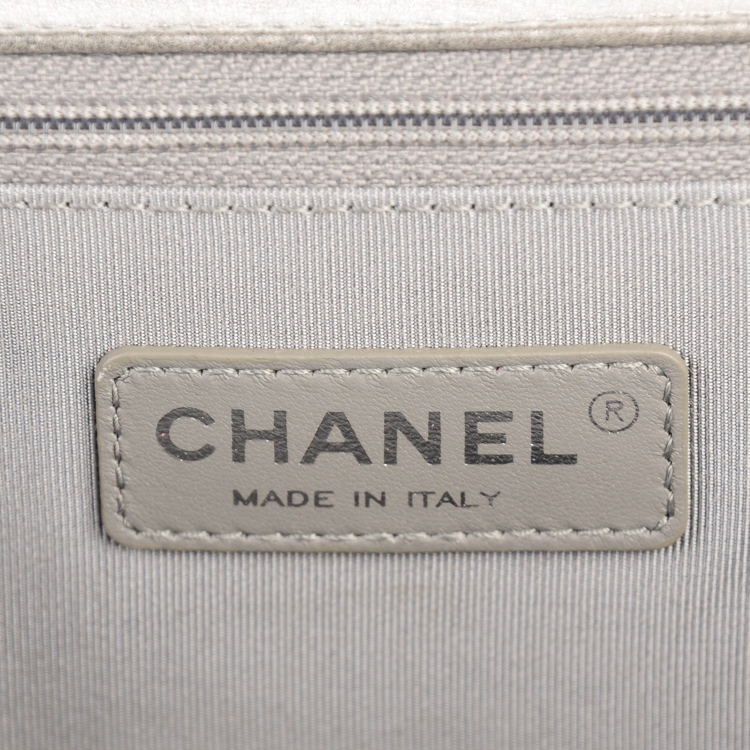 Chanel Metallic Calfskin Quilted Large Boy Flap Dark Silver 5 of 8
