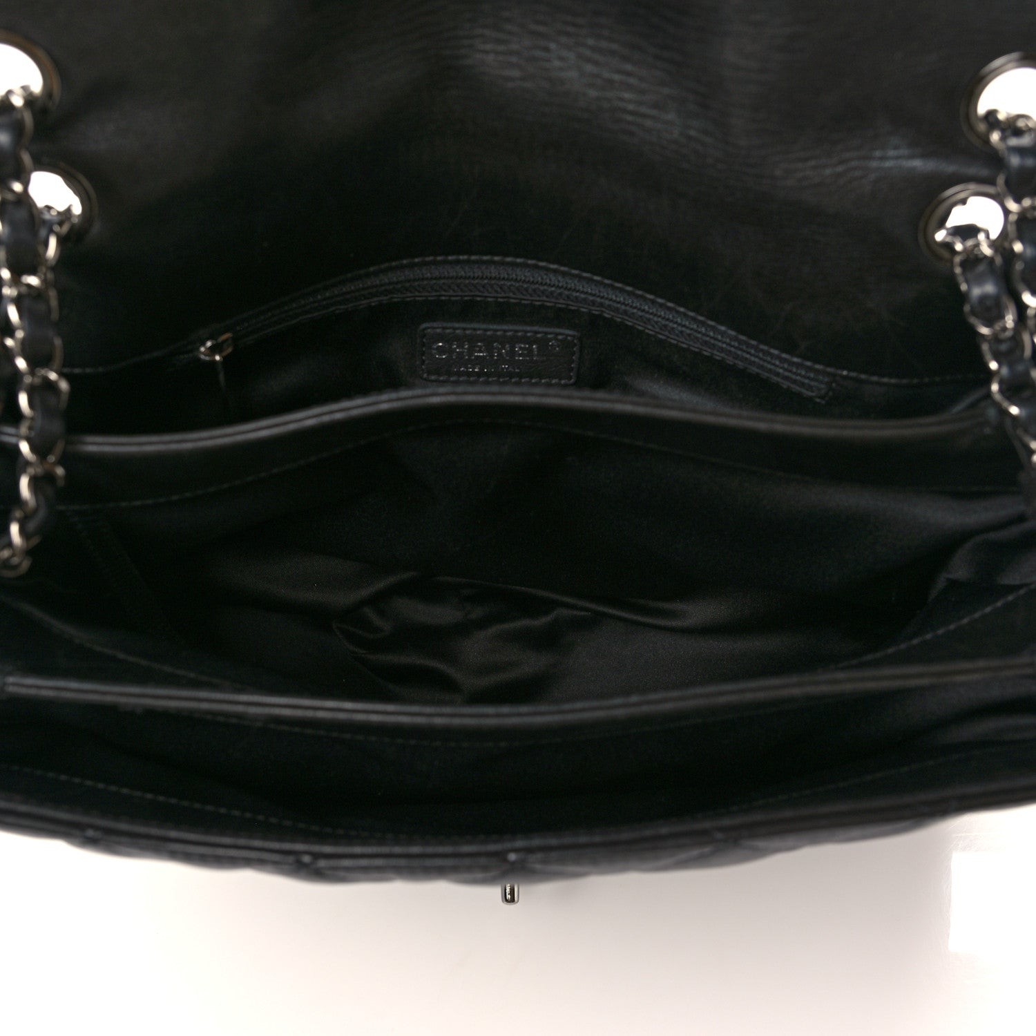 Chanel Lambskin Quilted Chanel 3 Maxi Flap Bag Black 4 of 6